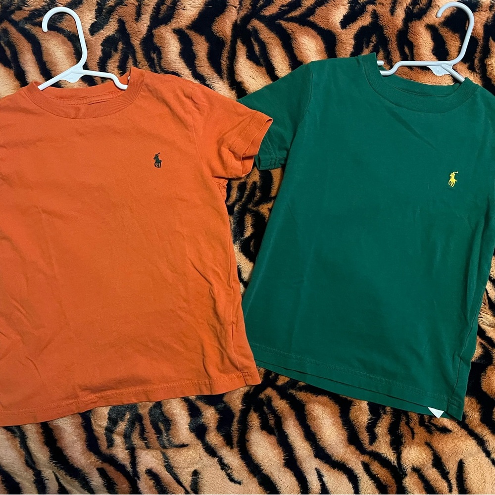 Polo by Ralph Lauren Kids' Orange and Green T-Shirts